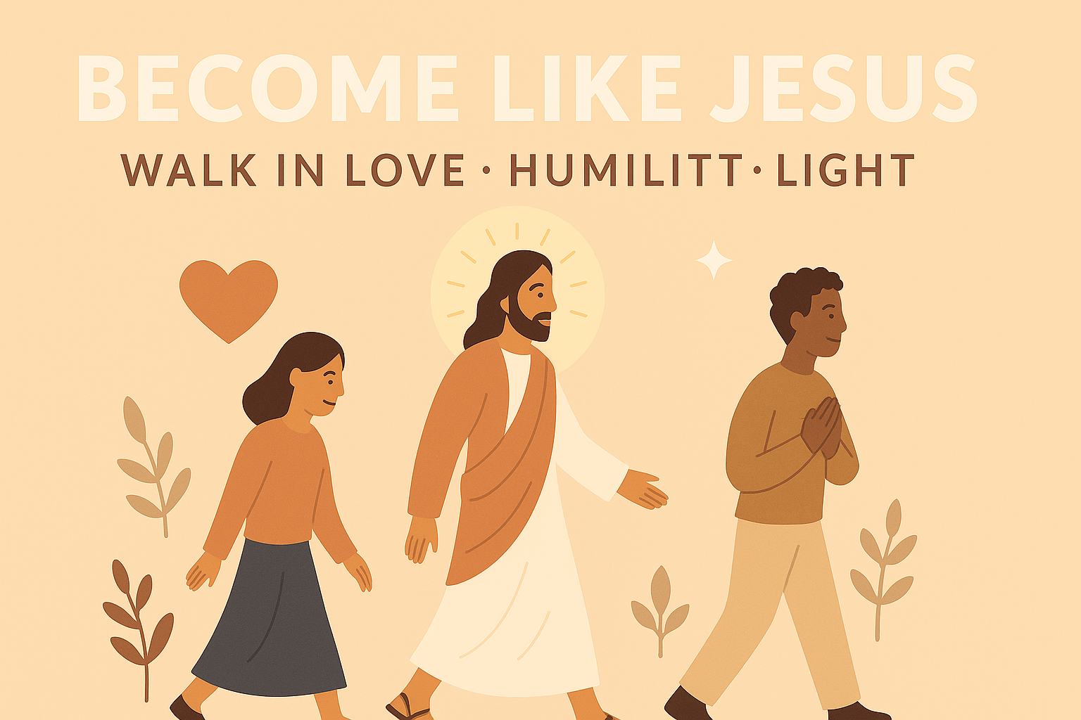 Become Like Jesus — walking in love, humility and light